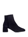Status Block-heel Ankle Boots In Blue