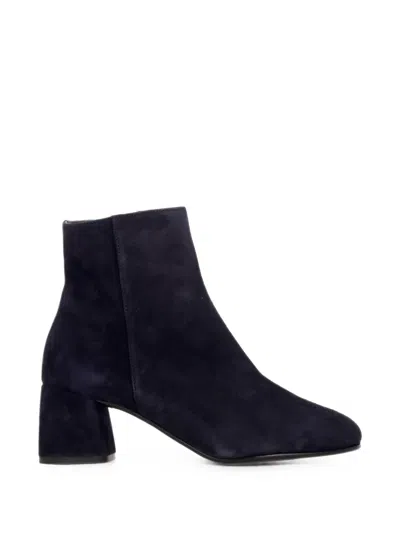 Status Block-heel Ankle Boots In Blue