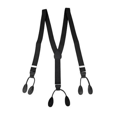 Status Button End 1 1/4" Suspender In Black