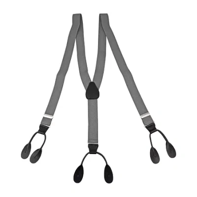 Status Button End 1 1/4" Suspender In Gray