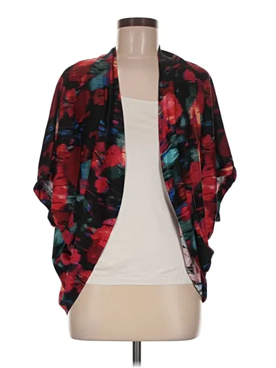 Pre-owned Status Cardigan Sweater In Red