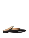 Status Pointed-toe Mules In Black