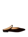 Status Pointed-toe Mules In Brown