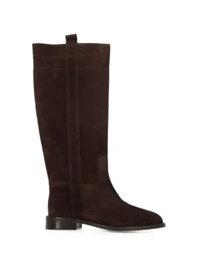 Status Suede Panelled Boots In Multi