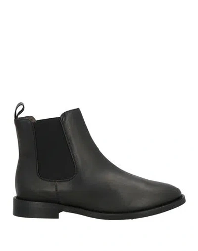Status Woman Ankle Boots Black Size 7.5 Leather