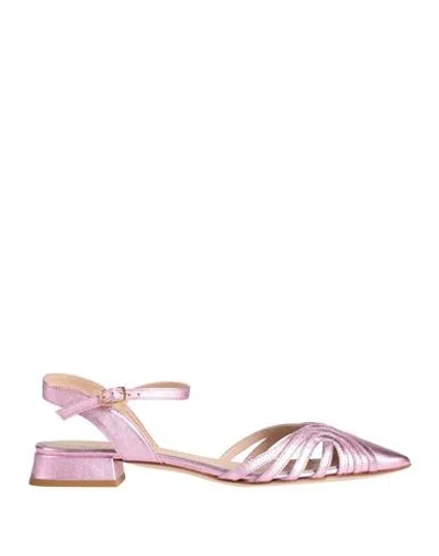 Status Woman Ballet Flats Pink Size 10 Leather