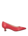 Status Woman Pumps Red Size 8 Leather