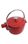 Staub Cast Iron 1-qt Round Tea Kettle