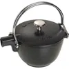 Staub Cast Iron 1-qt Round Tea Kettle In Black