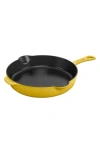 Staub Cast Iron 11in Citron Traditional Skillet In Citron