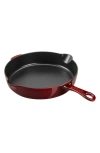 Staub 11-inch Enameled Cast Iron Traditional Skillet In Red