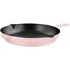 Staub 12-inch Enameled Cast Iron Fry Pan In Pink