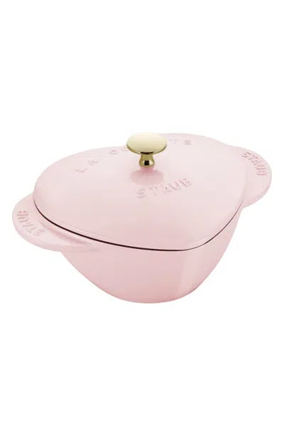 Staub 1.75-quart Heart Enameled Cast Iron Dutch Oven In Pink