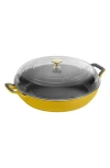 Staub Enameled Cast Iron 3.5 Qt. Braiser With Lid In Yellow