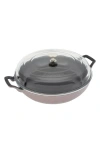 Staub Lilac Enameled Cast Iron 3.5 Quart Braiser
