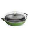 Staub 3.5-quart Braiser With Glass Lid In Green