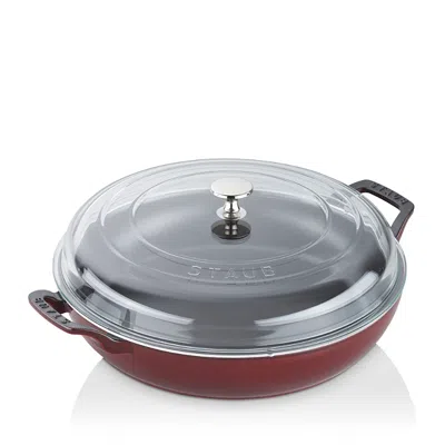 Staub 3.5-quart Braiser With Glass Lid In Gray