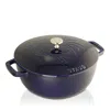Staub 3.75-quart Essential Rooster French Oven In Dark Blue