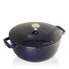 Staub 3.75-quart Essential Rooster French Oven In Blue