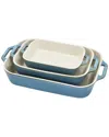 Staub 3pc Rectangular Baking Dish Set
