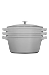 Staub Cast Iron 4-pc. Stackable Pot Set In Graphite