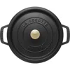 Staub 4-quart Enameled Cast Iron Dutch Oven In Matte Black