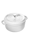 Staub 4-quart Round Cocotte In White