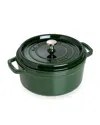 Staub 5.5-qt. Cast Iron Round Cocotte In Green