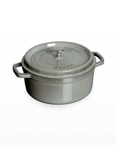 Staub 5.5-qt. Cast Iron Round Cocotte In Grey