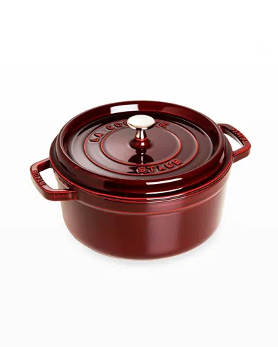 Staub 5.5-qt. Cast Iron Round Cocotte In Red