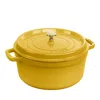 Staub Cast Iron 5.5-qt Round Dutch Oven In Yellow