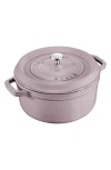 Staub 5.5-quart Enameled Cast Iron Dutch Oven In Lilac