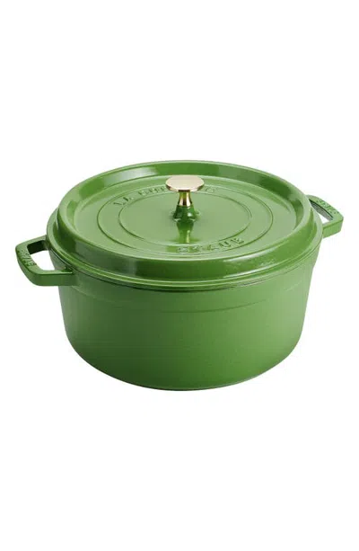 Staub 5.5-quart Enameled Cast Iron Dutch Oven In Green