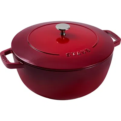 Staub 5-quart Enameled Cast Iron Cocotte In Cherry