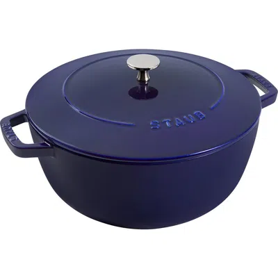 Staub 5-quart Enameled Cast Iron Cocotte In Dark Blue