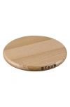Staub 6-inch Magnetic Wooden Trivet In Brown