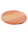 Staub 6" Round Magnetic Wood Trivet In Natural