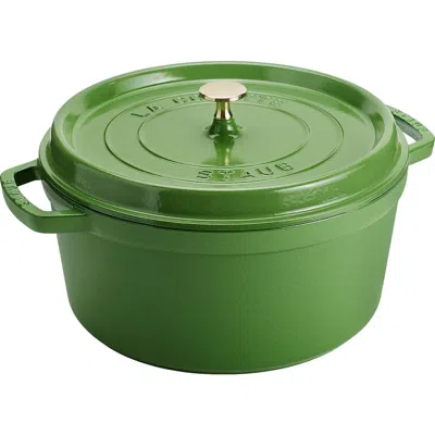 Staub 7-quart Enameled Cast Iron Dutch Oven In Green