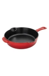 Staub Cast Iron 8.5in Cherry Traditional Deep Skillet In Cherry