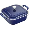 Staub 9-inch Enameled Ceramic Covered Baker In Blue
