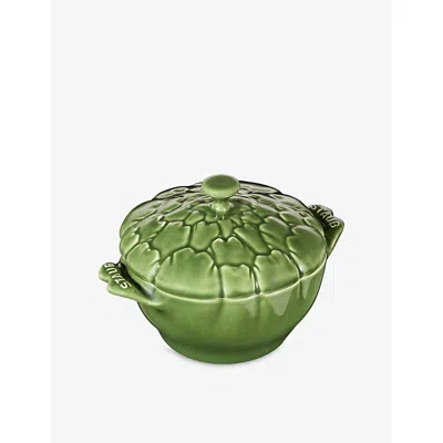 Staub Basil Green Artichoke Cocotte Ceramic Casserole Dish 13cm