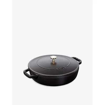 Staub Black Braiser Cast-iron Sauté Pan 28cm