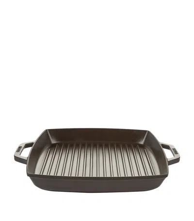 Staub Black Double Handle Square Grill