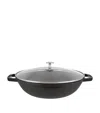 Staub Black Perfect Pan Wok In Gray