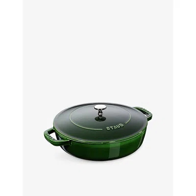 Staub Basil Green Braiser Cast-iron Sauté Pan 28cm