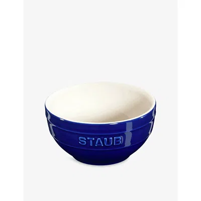 Staub Dark Blue Brand-embossed Ceramic Bowl 14cm