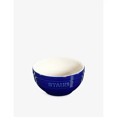 Staub Dark Blue Brand-embossed Ceramic Bowl 12cm