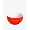 Staub Cherry Brand-embossed Ceramic Bowl 14cm In Multi