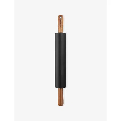 Staub Black Brand-embossed Silicone Rolling Pin