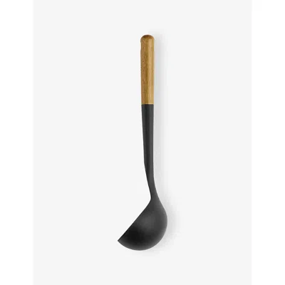 Staub Black Brand-embossed Silicone Soup Ladle